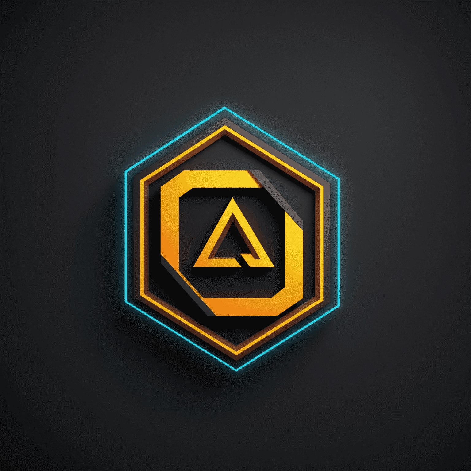 Alliant Studios Design Logo - Modern and sleek design with geometric shapes and neon accents